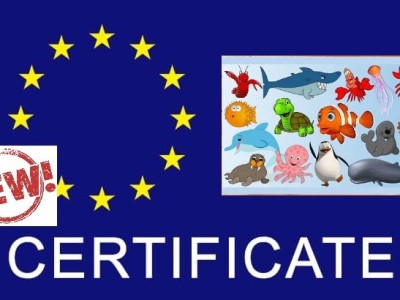 Quy định mới số  (EU) 2023/516  của EU thay đổi mẫu giấy chứng nhận kiểm dịch động vật  (động vật dưới nước) nhập khẩu vào EU  sử dụng vào mục đích khác không bao gồm sử dụng làm thức ăn cho người.